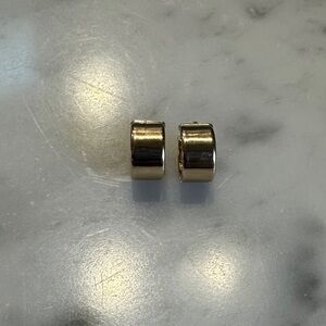 14 K Gold Huggie Hoop Earrings